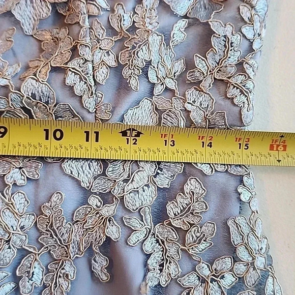 Alex Evenings Women's Long Embroidered A line dress size 6 New - Picture 7 of 14